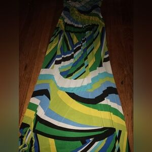 Colorful Striped Maxi Dress